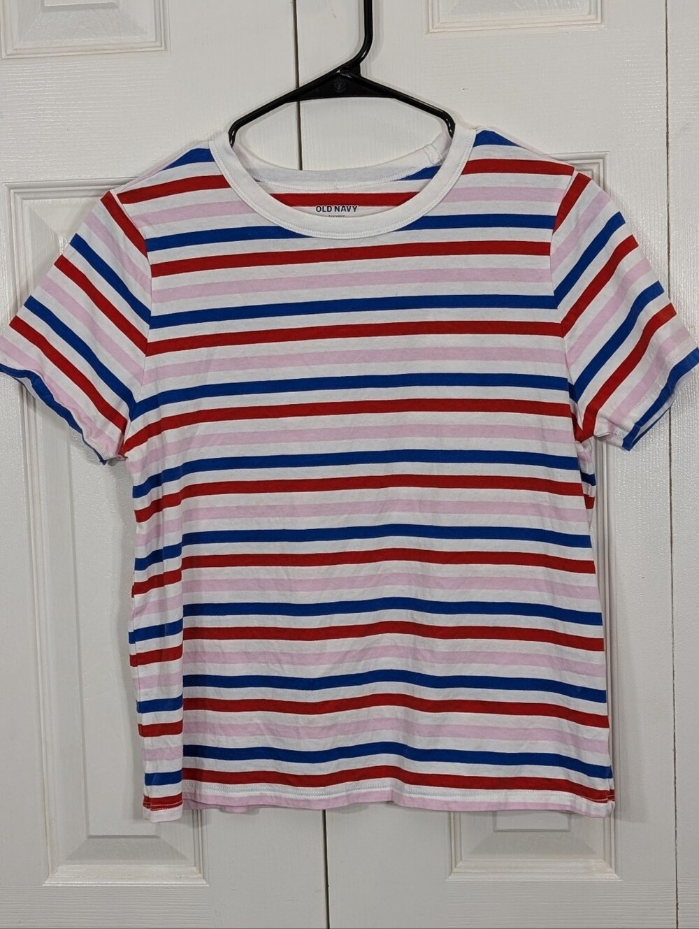Old Navy: Everyday Tee - Multicolor Stripe - Size M